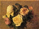 Henri Fantin-Latour Roses XIII painting